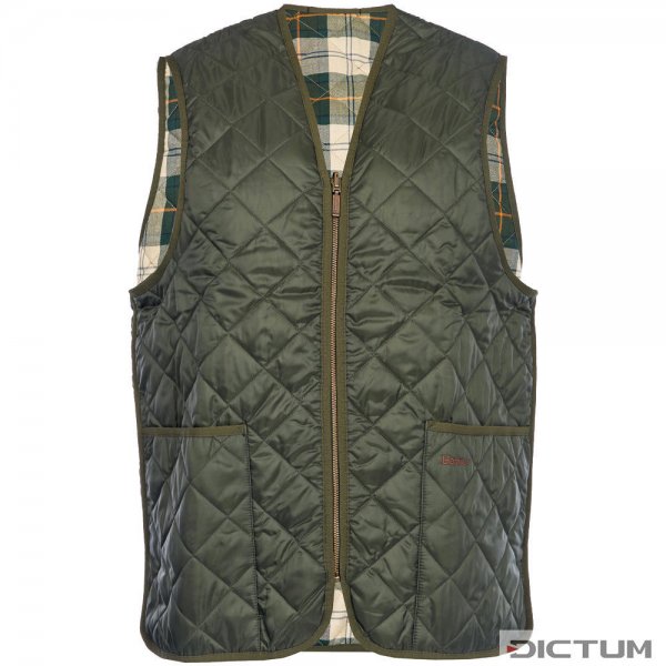 Barbour »Zip Line« Quilted Vest, Olive/Ancient, Size 34 (Women: 34, Men: 44)