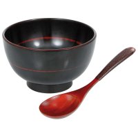 Urushi Set of Bowl and Spoon