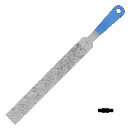 Râpe de précision Herdim, plate droite, avec soie de poignée, piqué 3