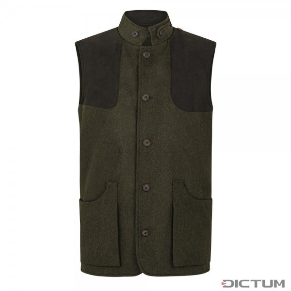 Purdey Mens Shooting Vest, Loden, Green, Size XL