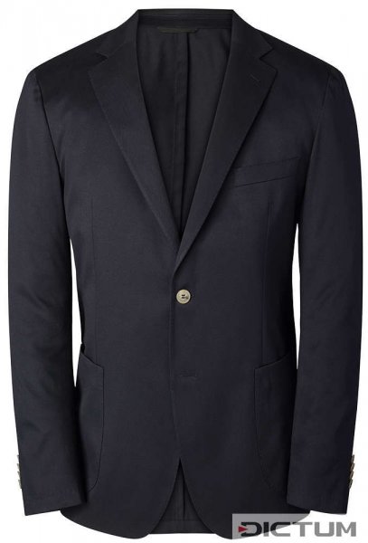 Men's Sports Jacket, Cotton-Drill, Dark Blue, Size 52