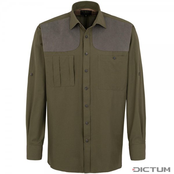 Camicia da caccia da uomo Purdey, color cachi, taglia XXS