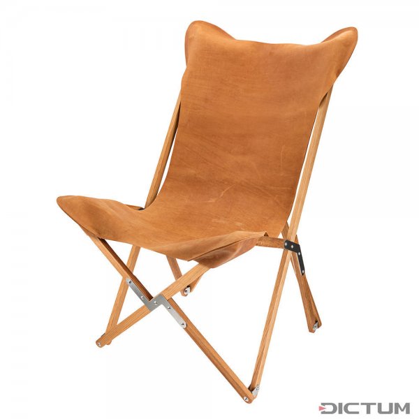 Chaise de camping Kampier TP (modèle grand), cuir